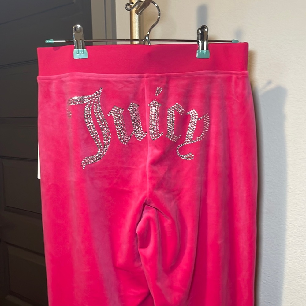 Juicy Couture Hot Pink Velour Track Pants